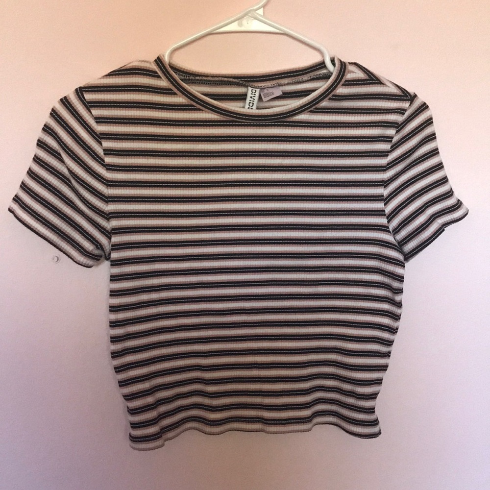 striped crop top